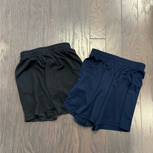 Set of 2 Boys' Athletic Shorts – Medium/Large (Blue & Black) - Picture 1 of 4